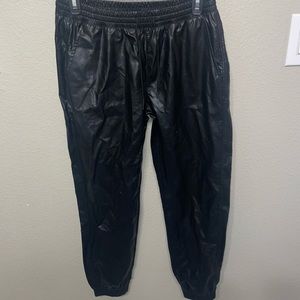 Zara Leather Joggers